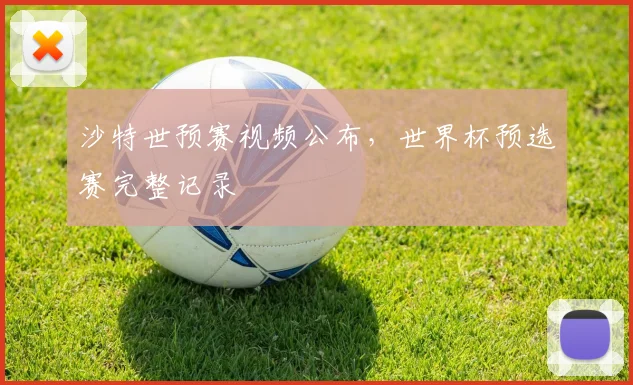沙特世预赛视频公布，世界杯预选赛完整记录