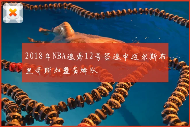 2018年NBA选秀12号签选中迈尔斯布里奇斯加盟黄蜂队