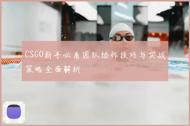 CSGO新手必看团队协作技巧与实战策略全面解析
